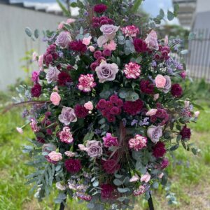 Wieniec pogrzebowy " Purpurowa Elegancja"